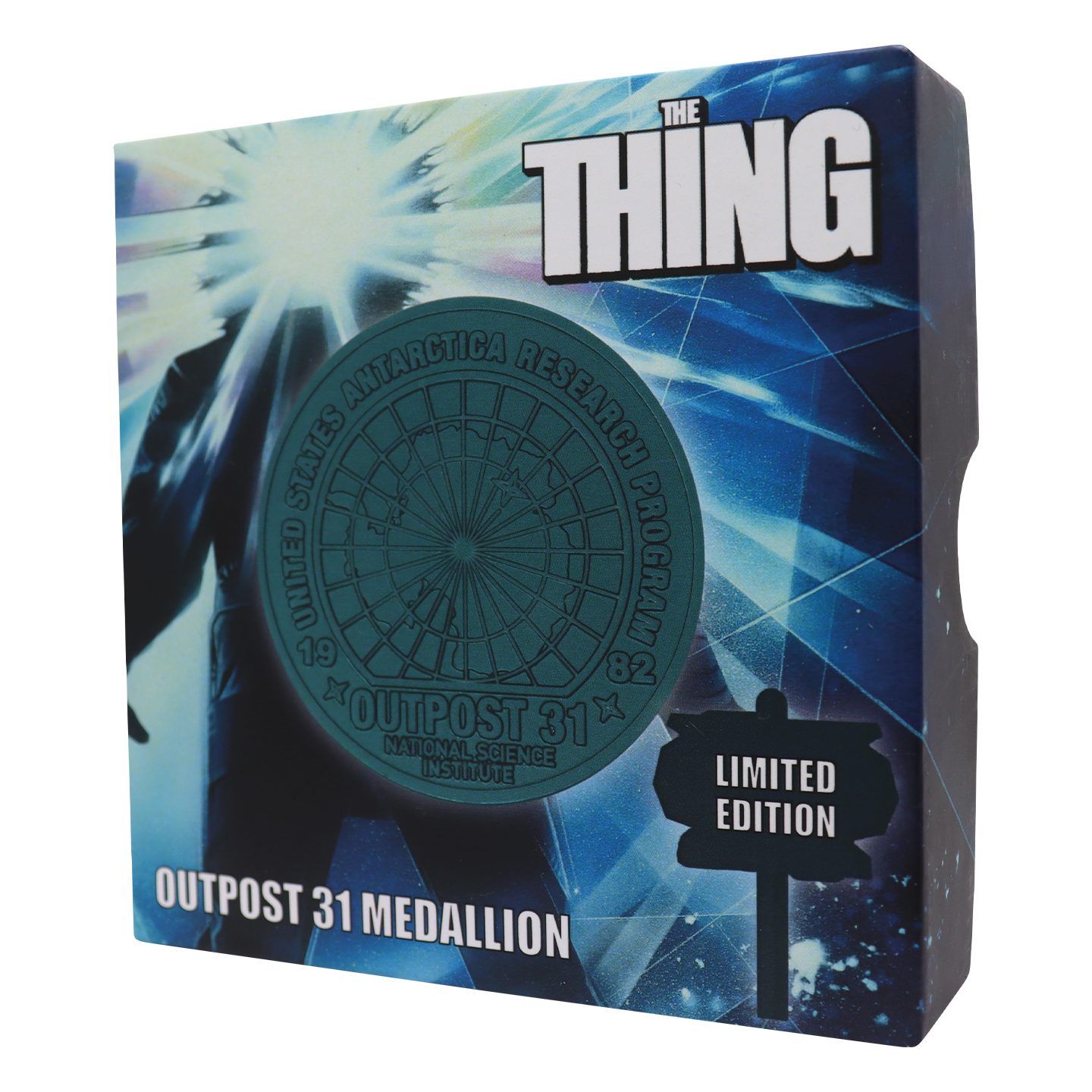 The Thing Limited Edition Outpost 31 Medallion angled view