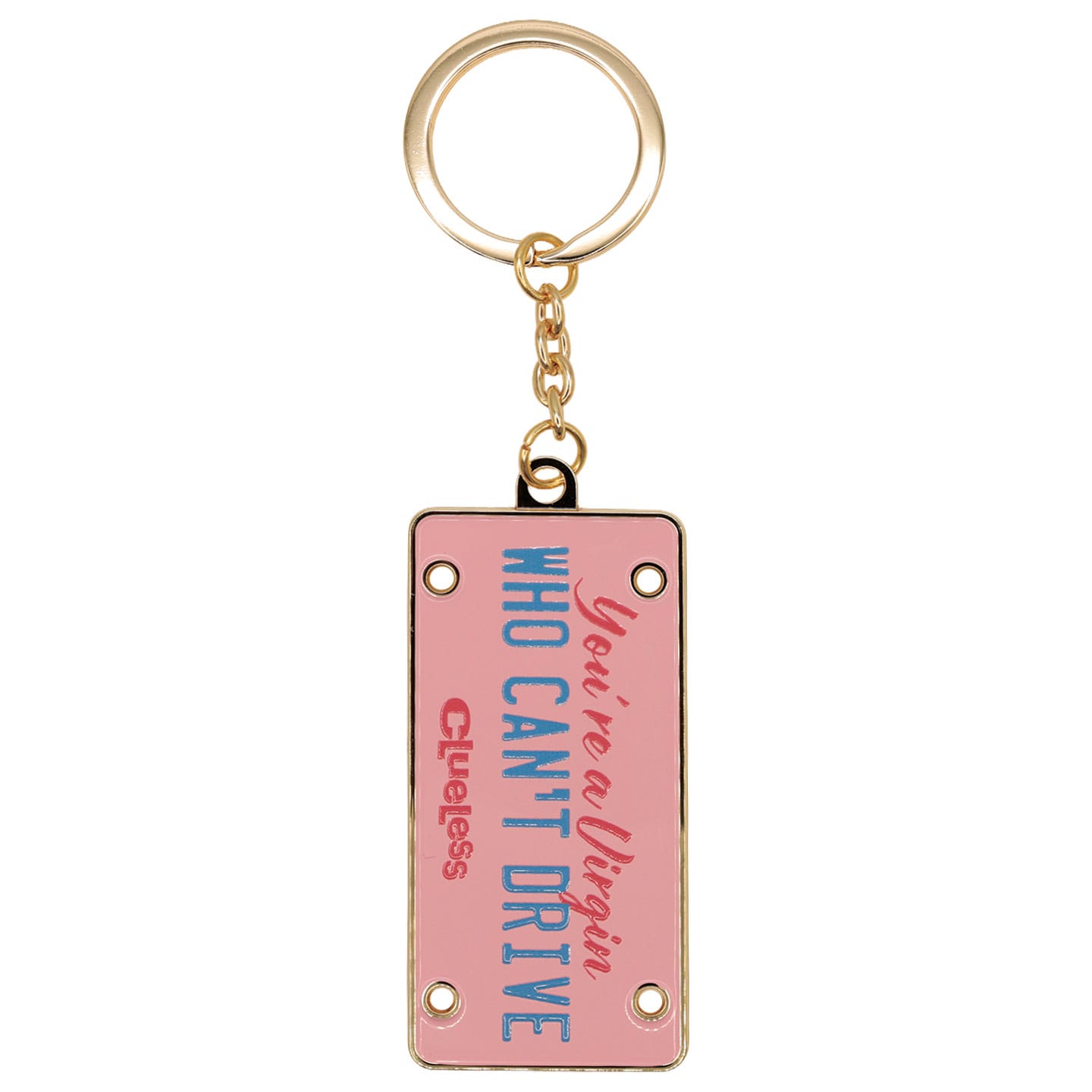 Clueless - Limited Edition License Plate Keyring front view
