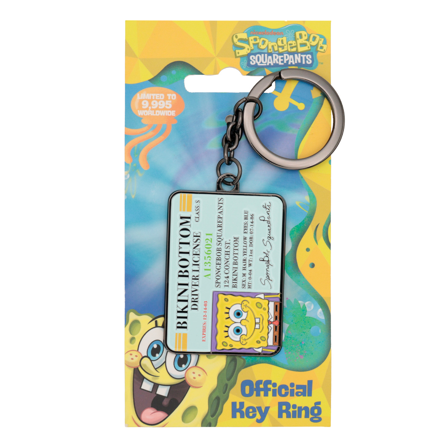 SpongeBob SquarePants Driver License Keyring packaging front
