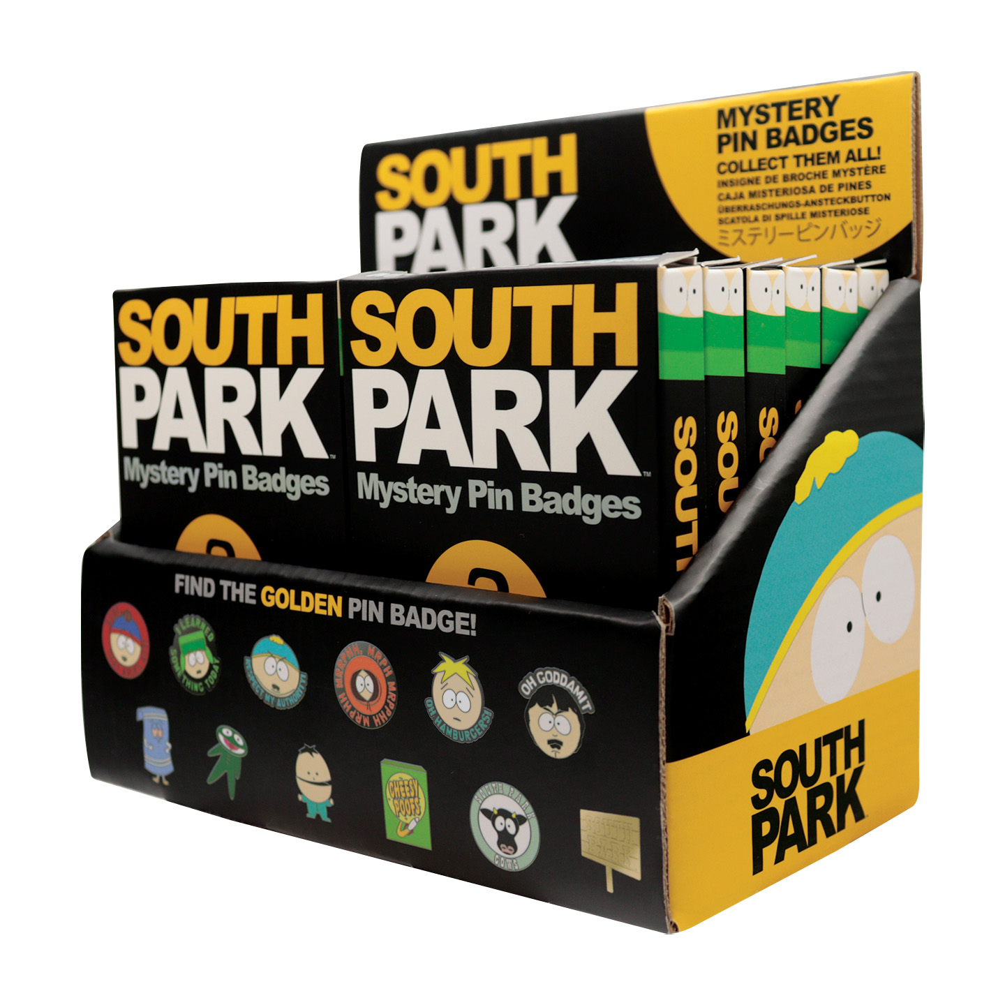 South Park Mystery Pin Badges angled view