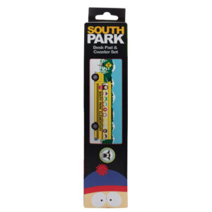 South Park Elementary School Bus Desk Pad & Coaster Set