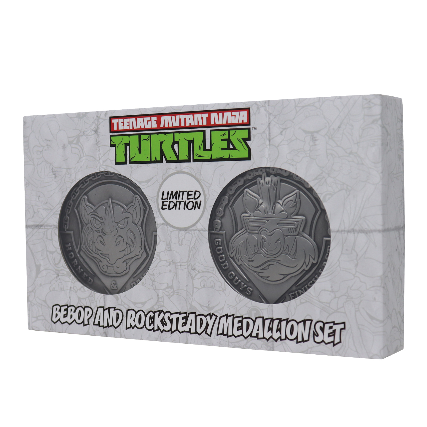 Teenage Mutant Ninja Turtles Limited Edition Medallion Set angled view