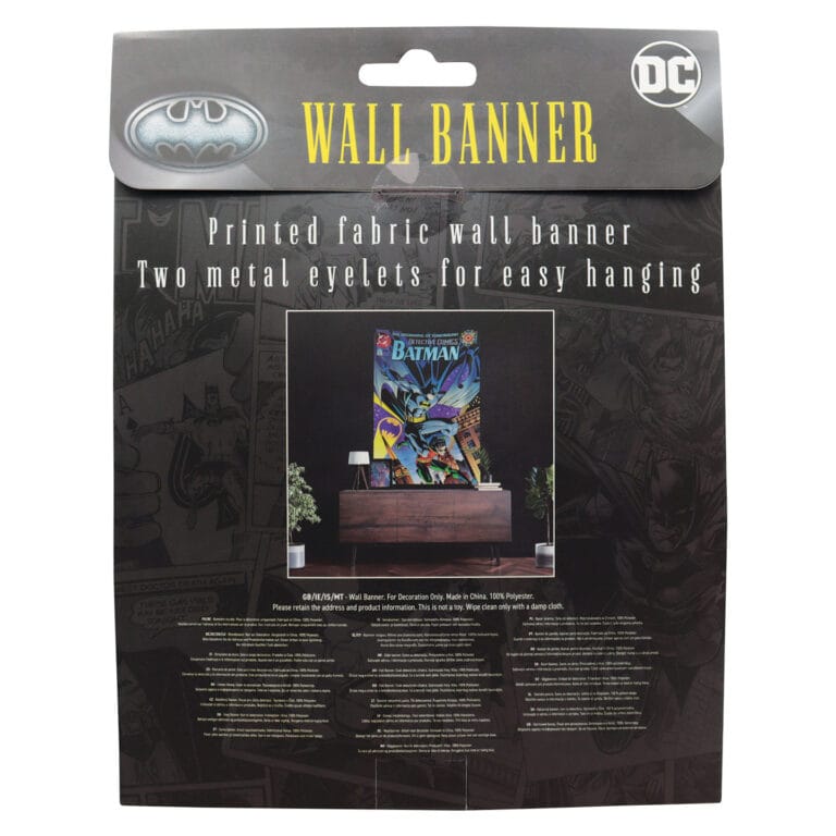 Batman 85th Anniversary Wall Banner presentation box back