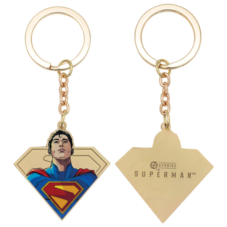 Superman 2025 Keyring front and back view