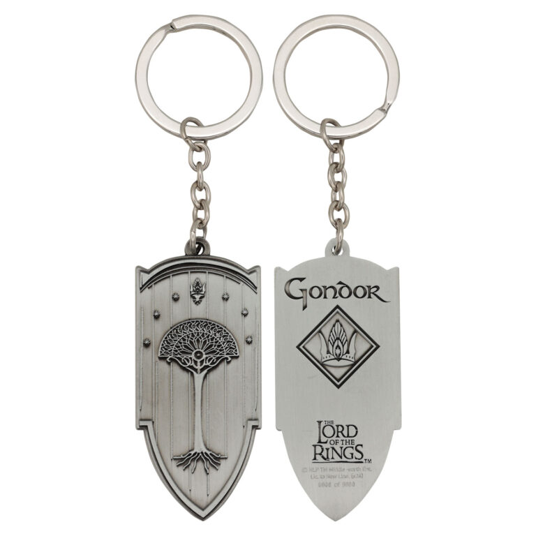 The Lord of the Rings Gondor Keyring front and back view