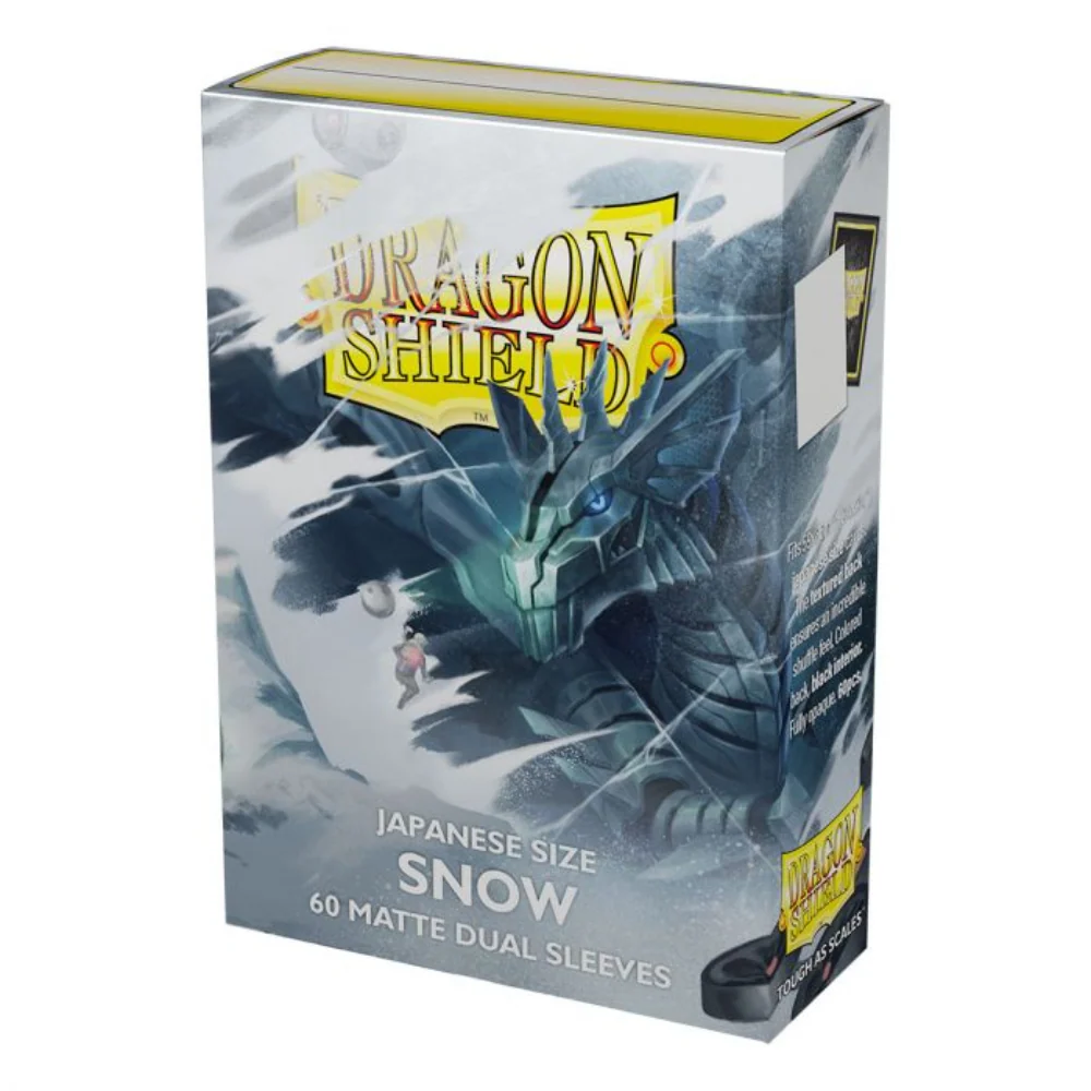 Dragon Shield Snow Dual Matte Sleeves - Japanese (60 Pack)