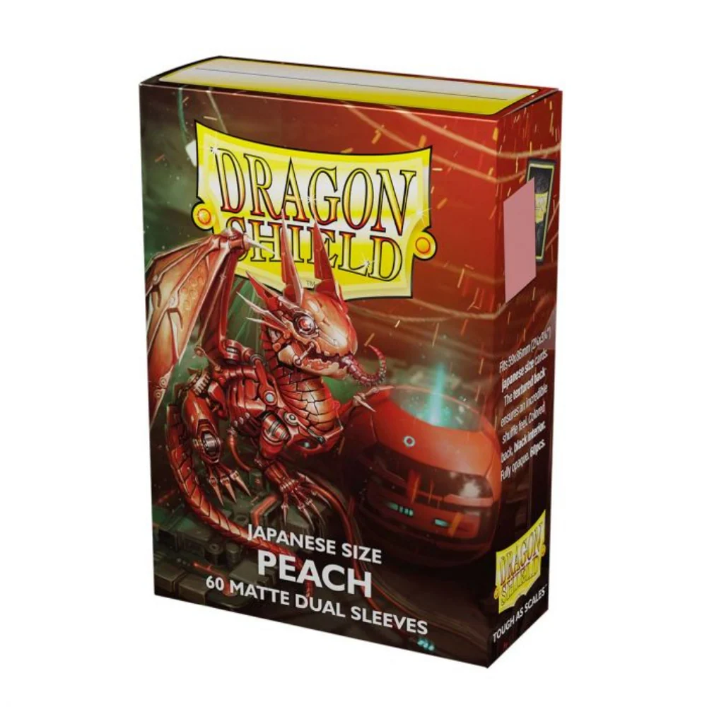 Dragon Shield Peach Dual Matte Sleeves - Japanese (60 Pack)