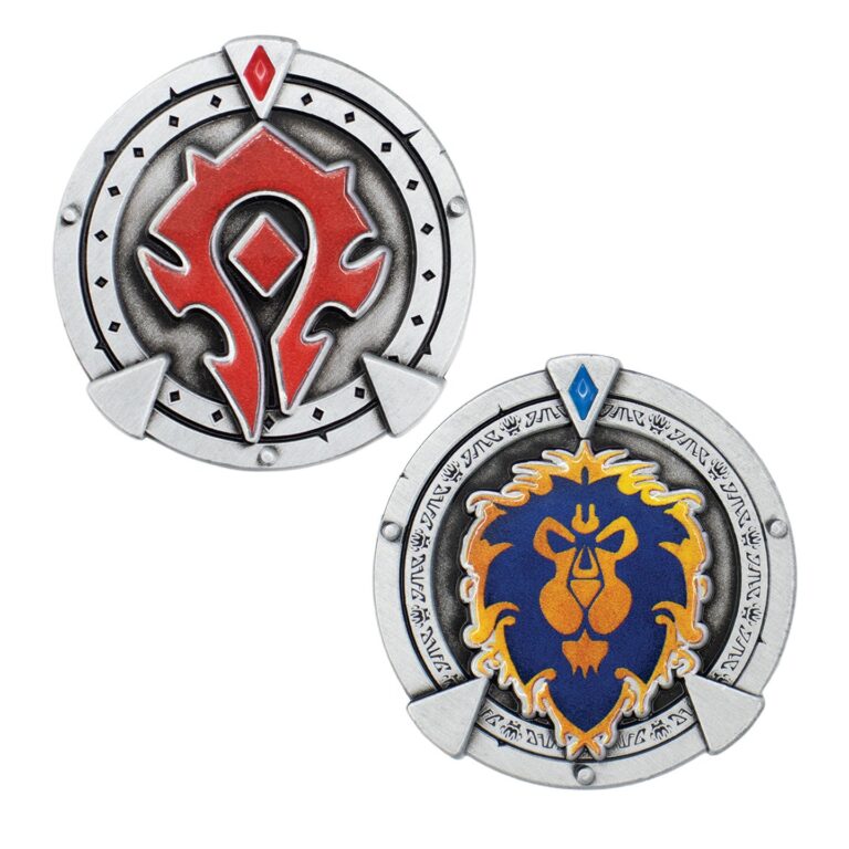 World of Warcraft Limited Edition Faction Coin front and reverse
