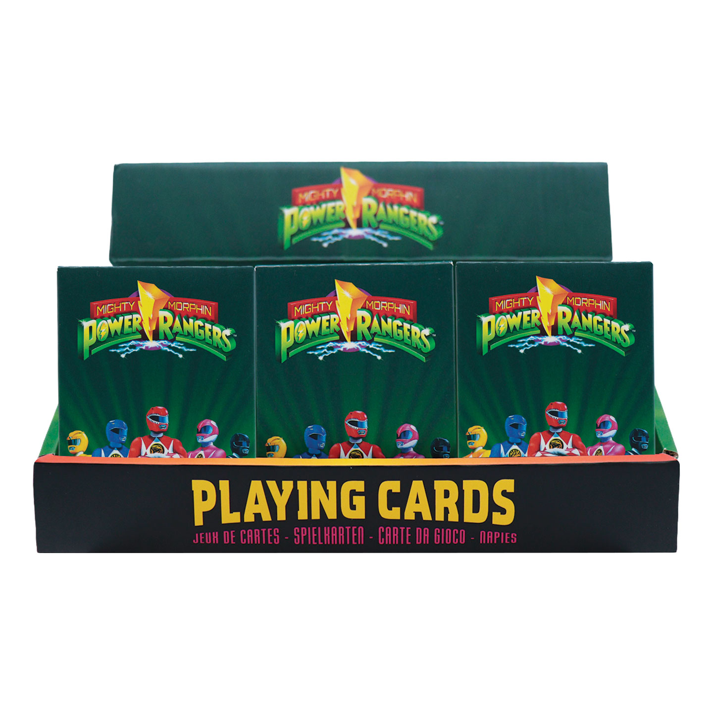 Power Rangers Playing Cards CDU of 12 Packs