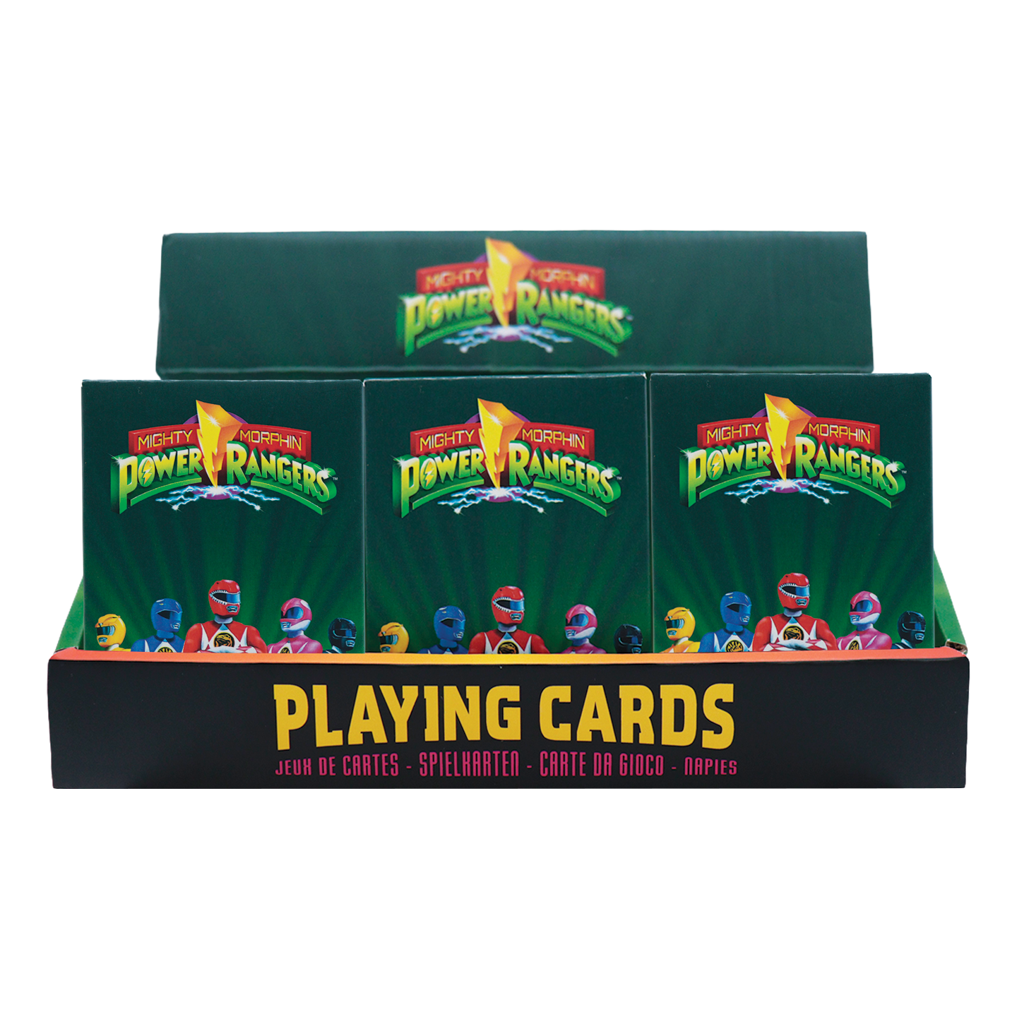 Power Rangers Playing Cards CDU of 12 Packs