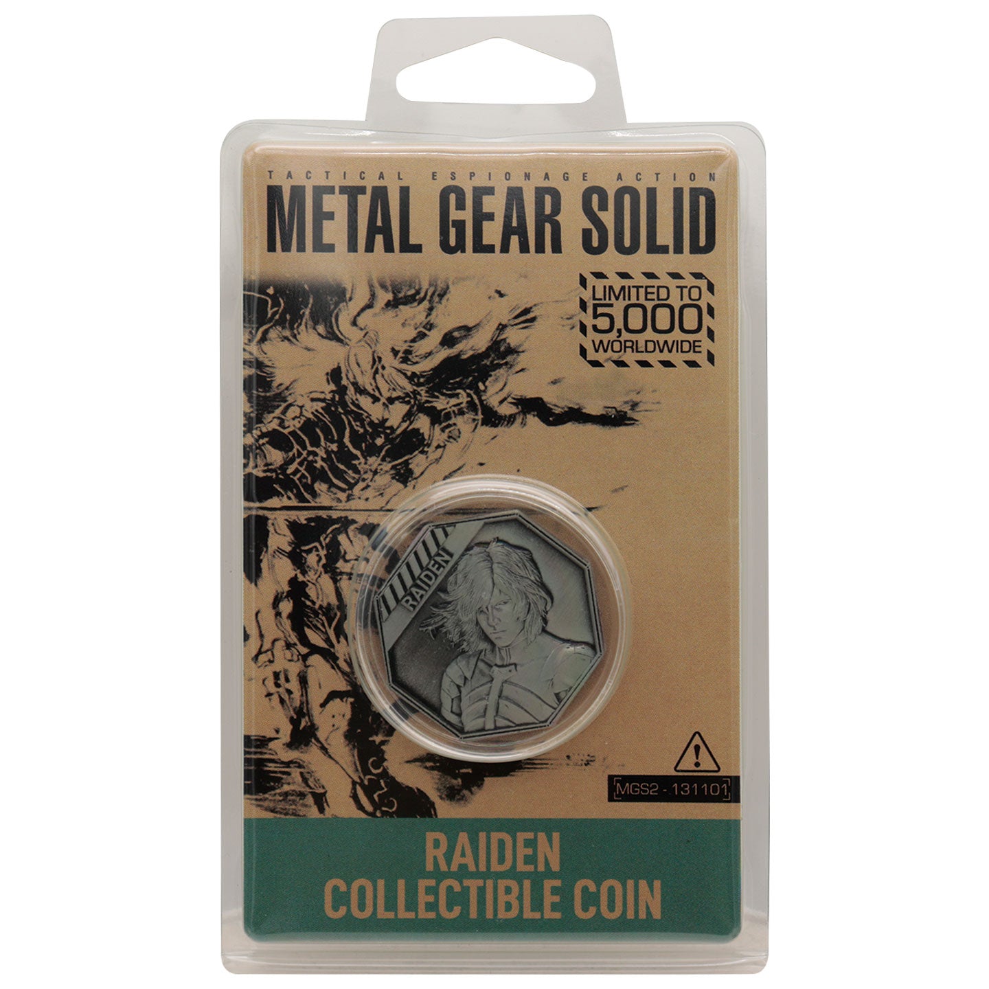 Metal Gear Solid 2 Raiden Coin packaging front