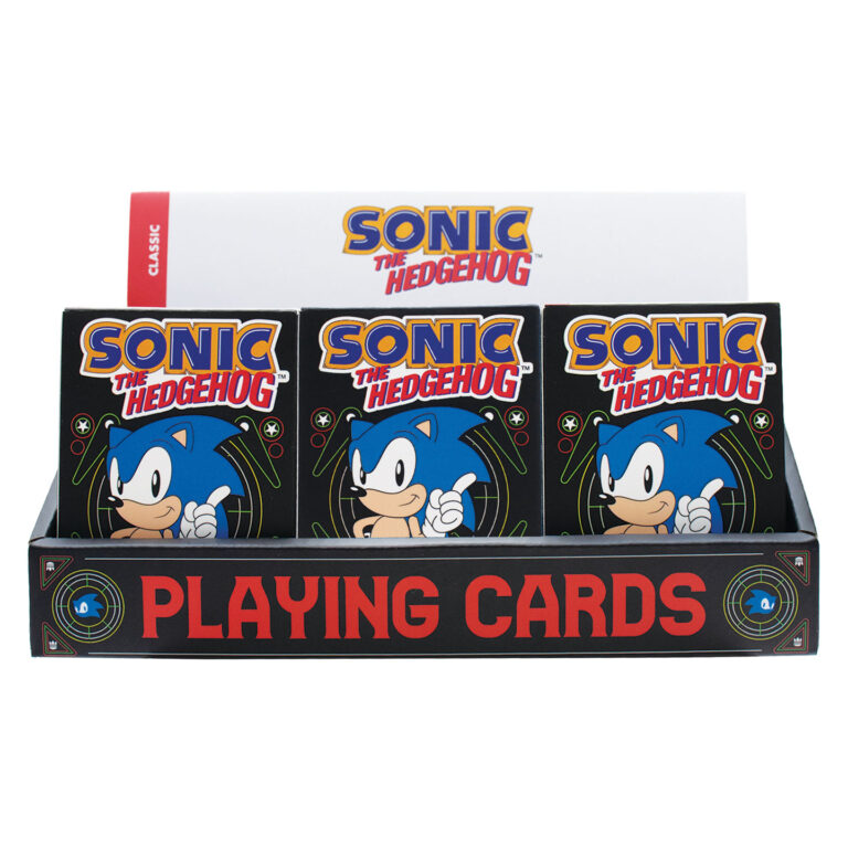 Sonic the Hedgehog Playing Cards CDU Containing 12 Packs