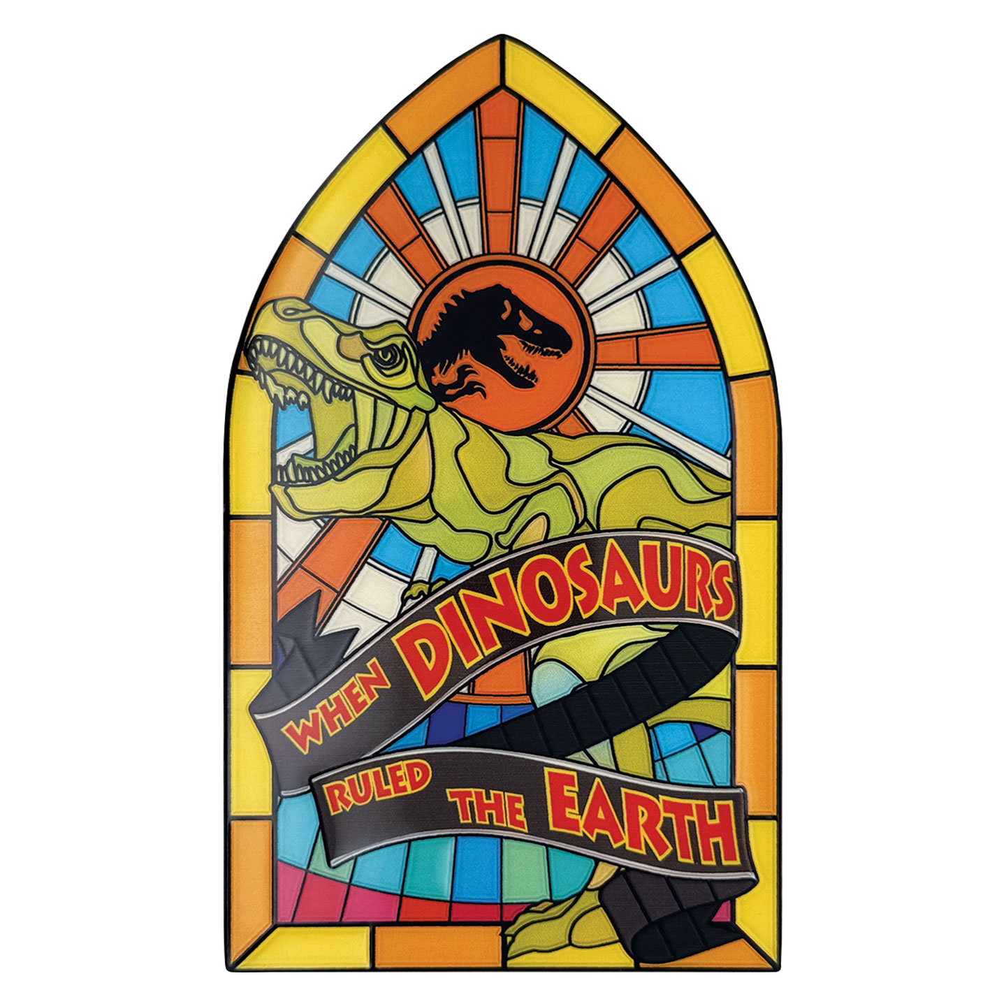 Jurassic Park Limited Edition Stained Glass Style Metal Ingot