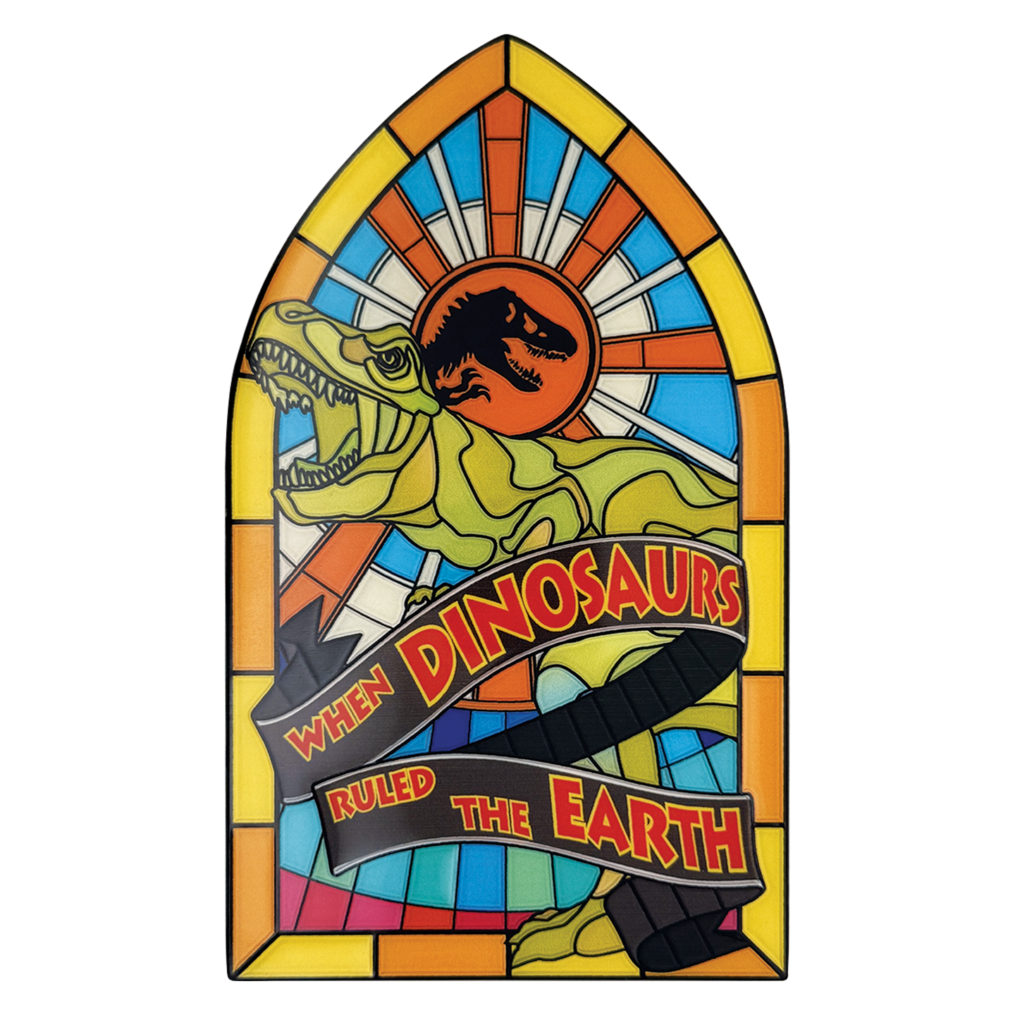 Jurassic Park Limited Edition Stained Glass Style Metal Ingot
