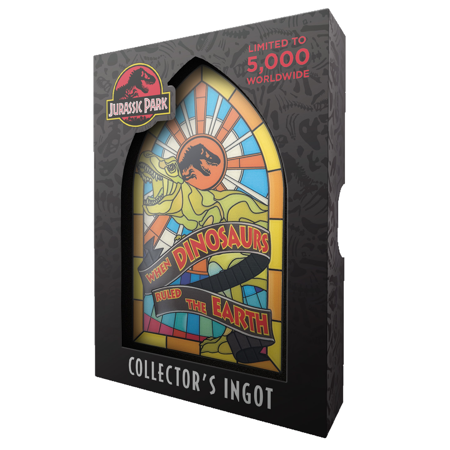 Jurassic Park Limited Edition Stained Glass Style Metal Ingot