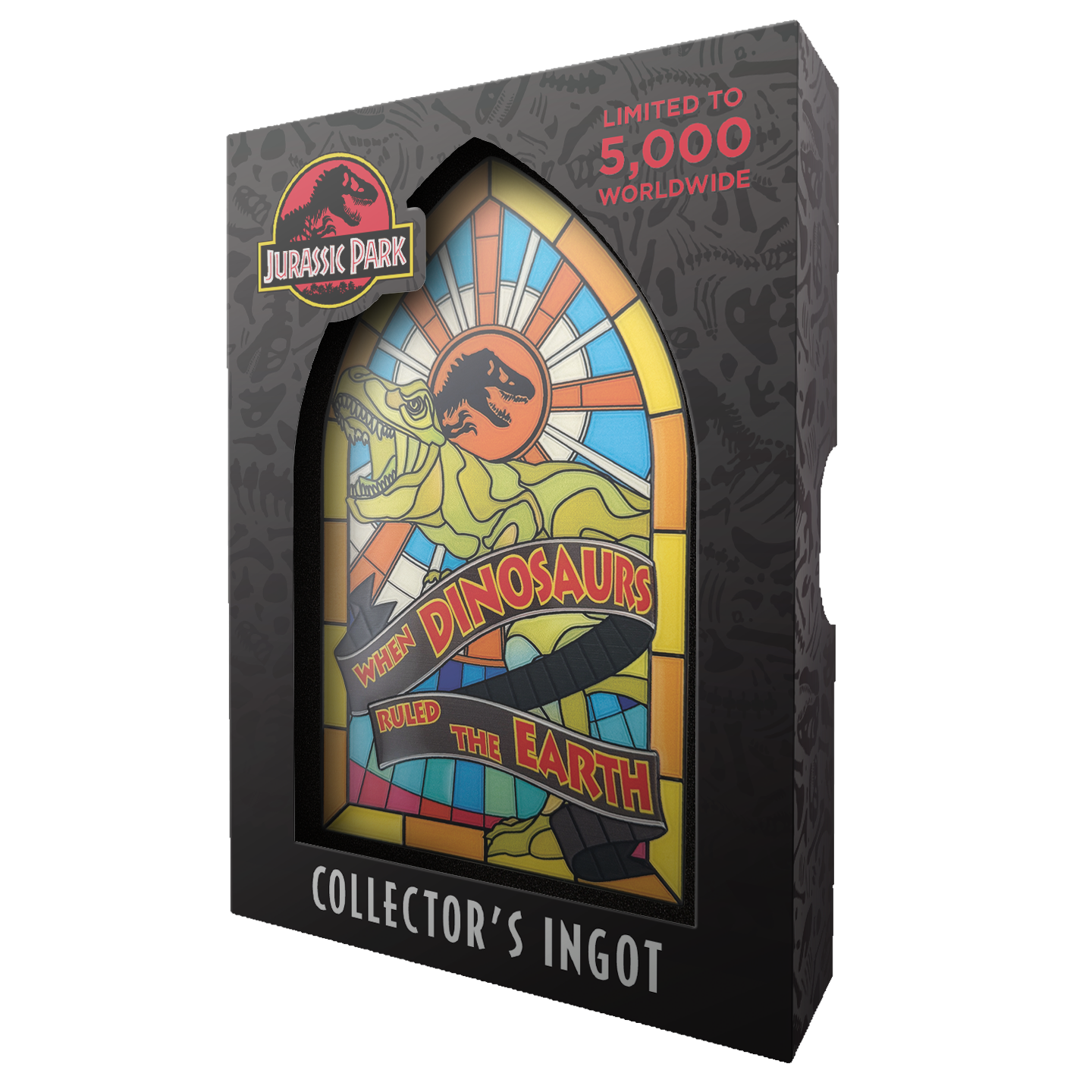 Jurassic Park Limited Edition Stained Glass Style Metal Ingot