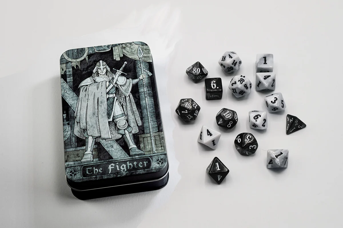 Beadle & Grimm's Fighter Character Class Dice Set (15 Dice)