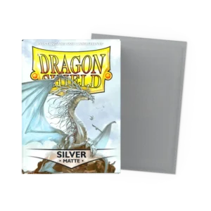 Dragon Shield Silver Matte Sleeves - Standard (100 Pack)