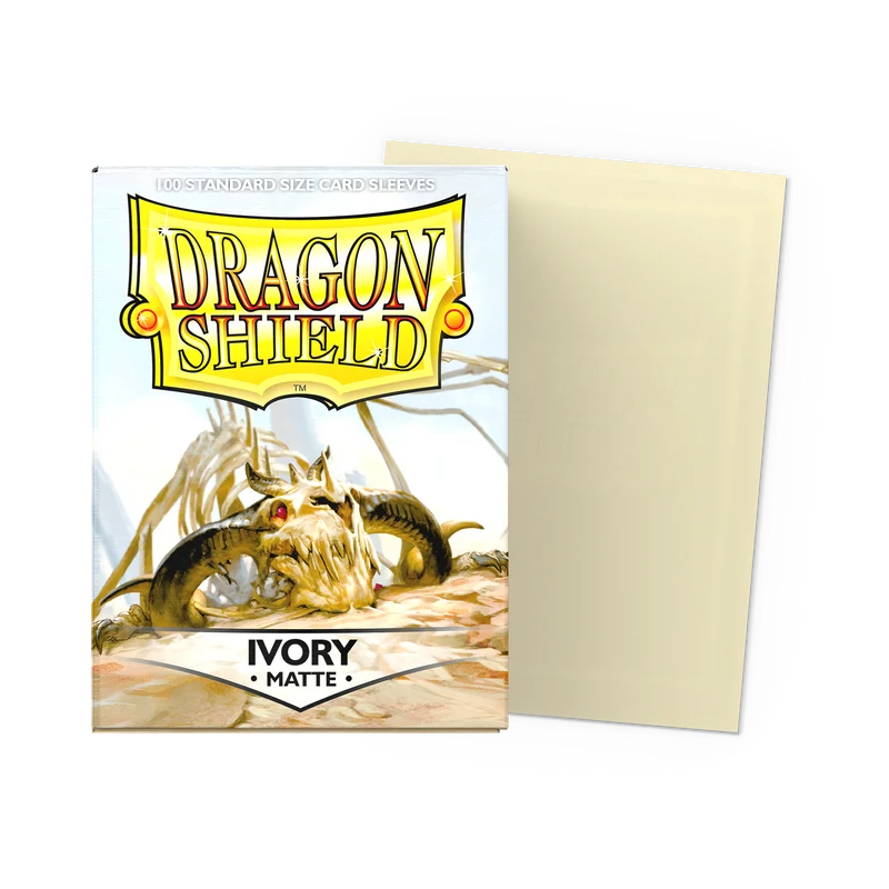 Dragon Shield Ivory Matte Sleeves - Standard (100 Pack)