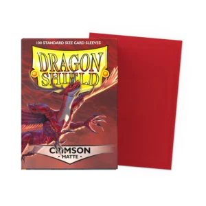 Dragon Shield Crimson Matte Sleeves - Standard (100 Pack)