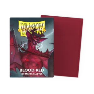 Dragon Shield Blood Red Matte Sleeves - Standard (100 Pack)