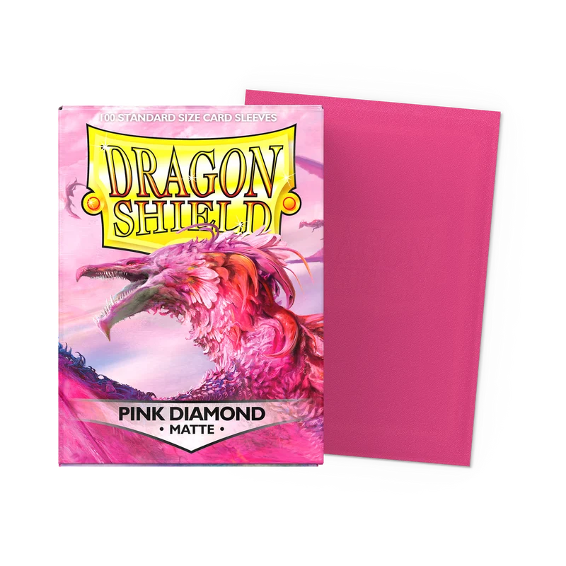 Dragon Shield Pink Diamond Matte Sleeves - Standard (100 Pack)