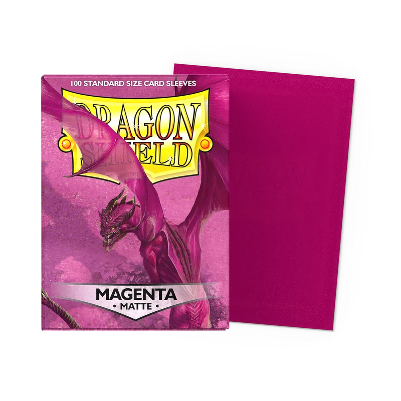 Dragon Shield Magenta Matte Sleeves - Standard (100 Pack)