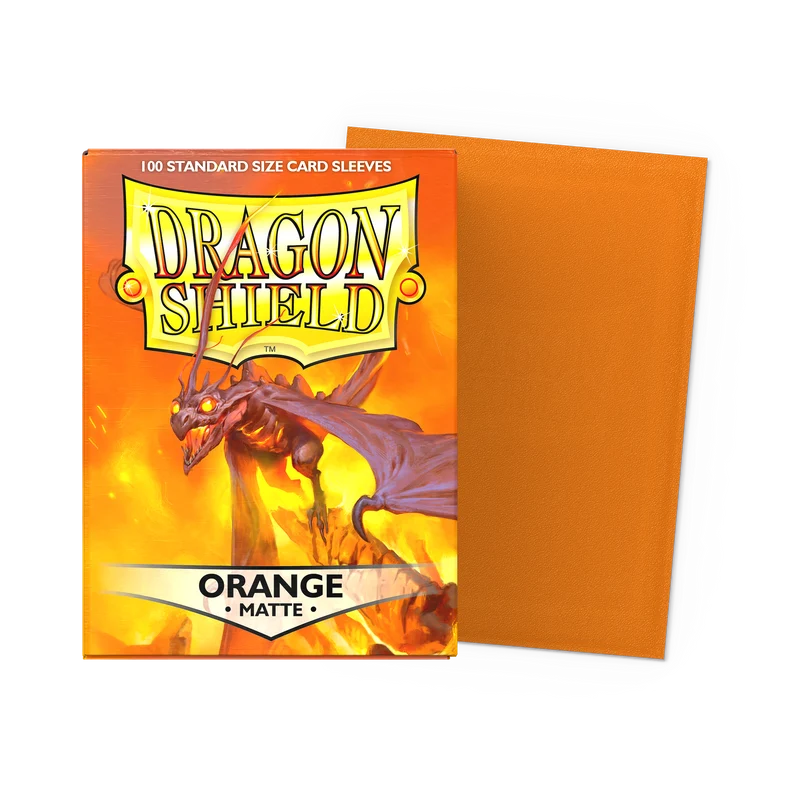 Dragon Shield Orange Matte Sleeves - Standard (100 Pack)