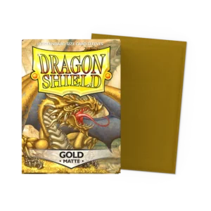 Dragon Shield Gold Matte Sleeves - Standard (100 Pack)
