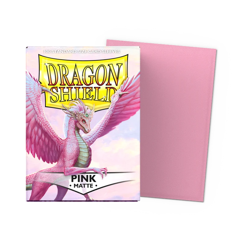 Dragon Shield Pink Matte Sleeves - Standard (100 Pack)
